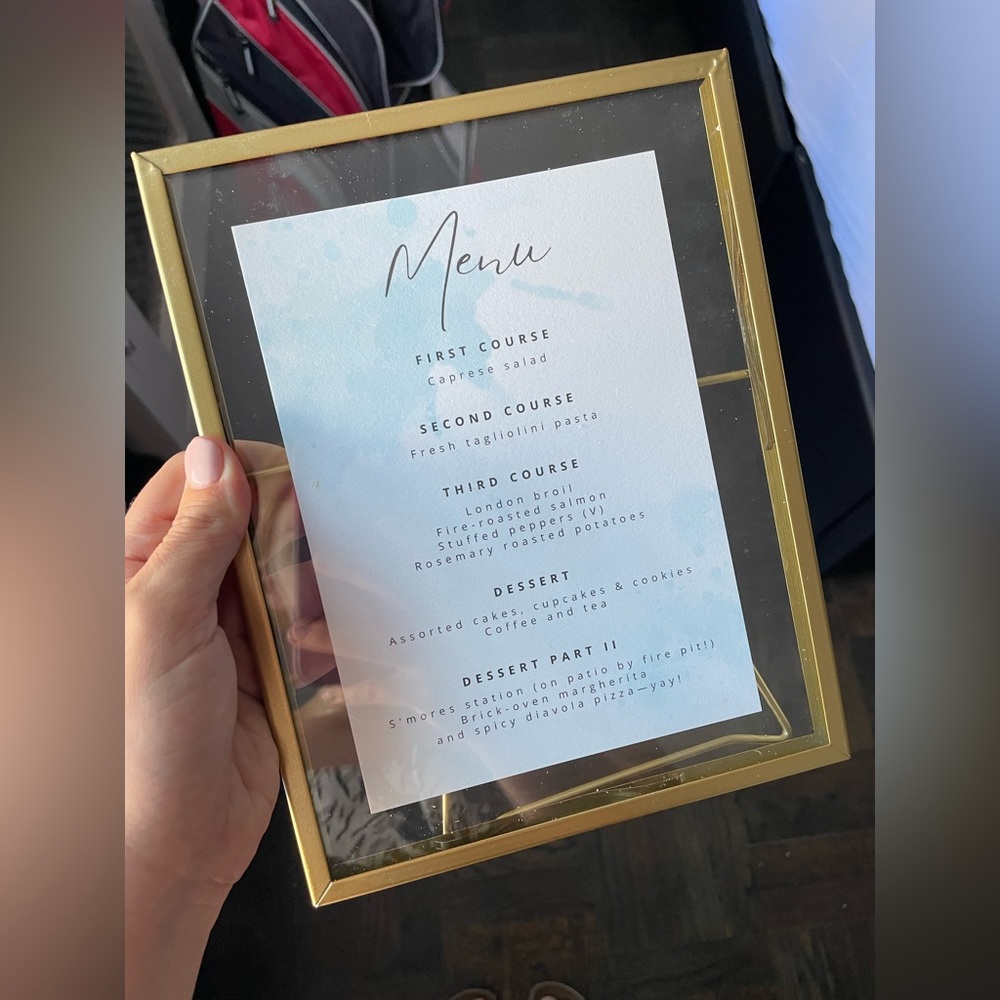 Gold Float Frames--Set of 4